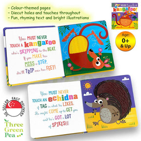 Touch and Feel Board Books Never Touch a Kangaroo! Children Books for babies and toddlers [B1-1]