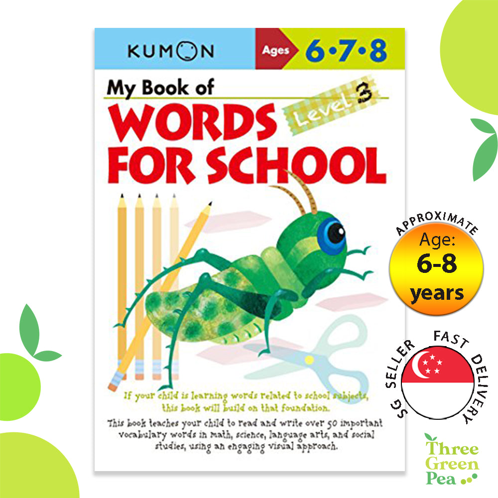 Kumon Verbal Skills Workbooks - My Book Of Words For School Level 3