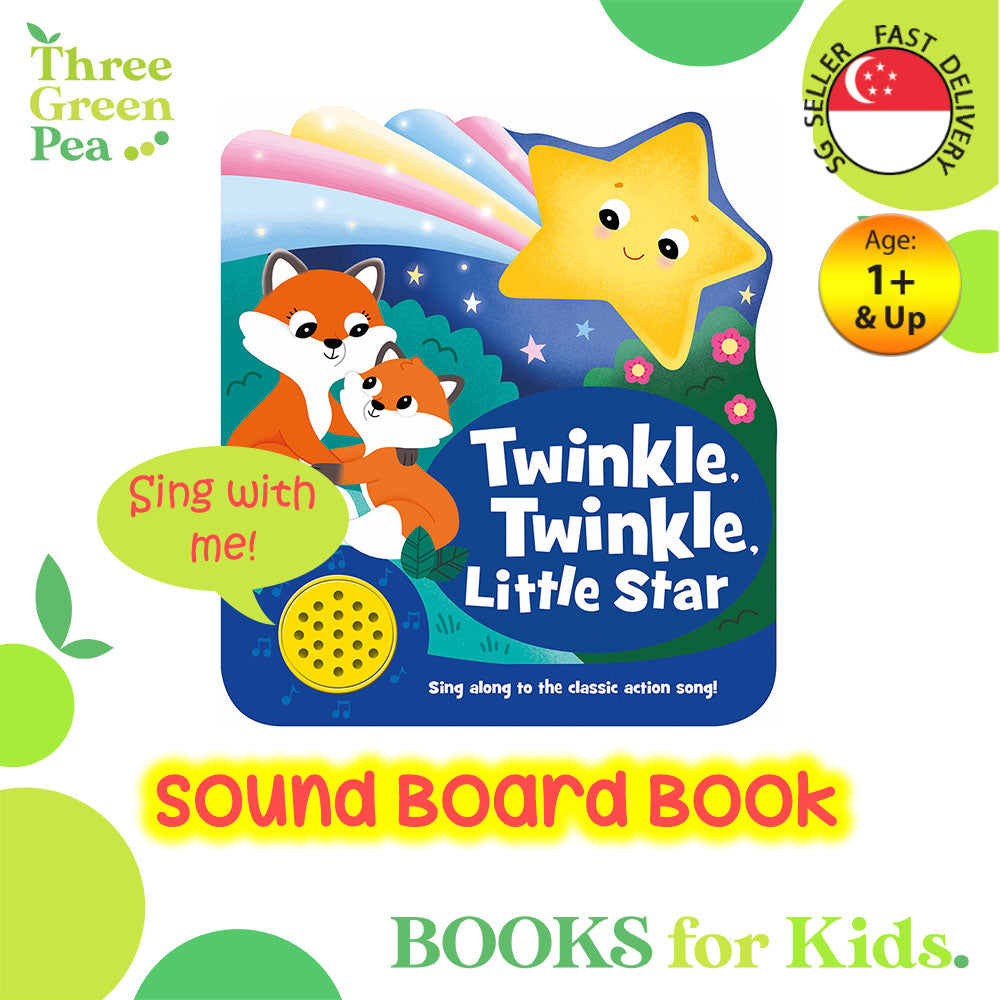 Shaped Sound Board Books for Toddlers : Twinkle, Twinkle, Little Star - Read-Along Storybooks - For Babies & Toddlers