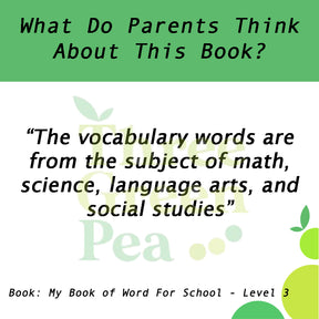 Kumon Verbal Skills Workbooks - My Book Of Words For School Level 3