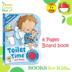 Toilet Time for Boys Sound Board Book for Children Early Learning & Development