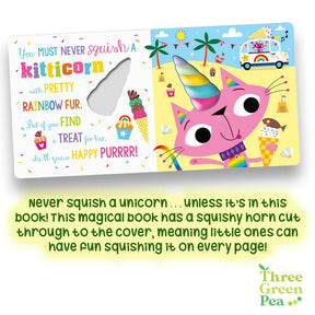 Touch and Feel Board Books Never Squish a Unicorn! Children Books for babies and toddlers [B1-1]