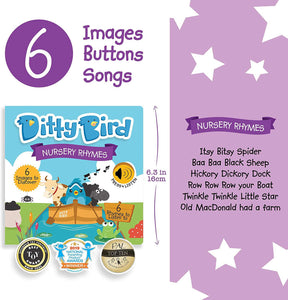 Ditty Bird Nursery Rhymes Song Book [Authentic] - Audio Sound Book for Children Ages 1+ Ready Stocks [B1-3]