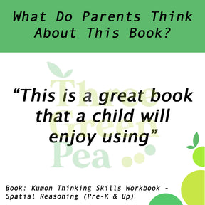 Kumon Thinking Skills Workbook - Spatial Reasoning (Pre-K and Up)