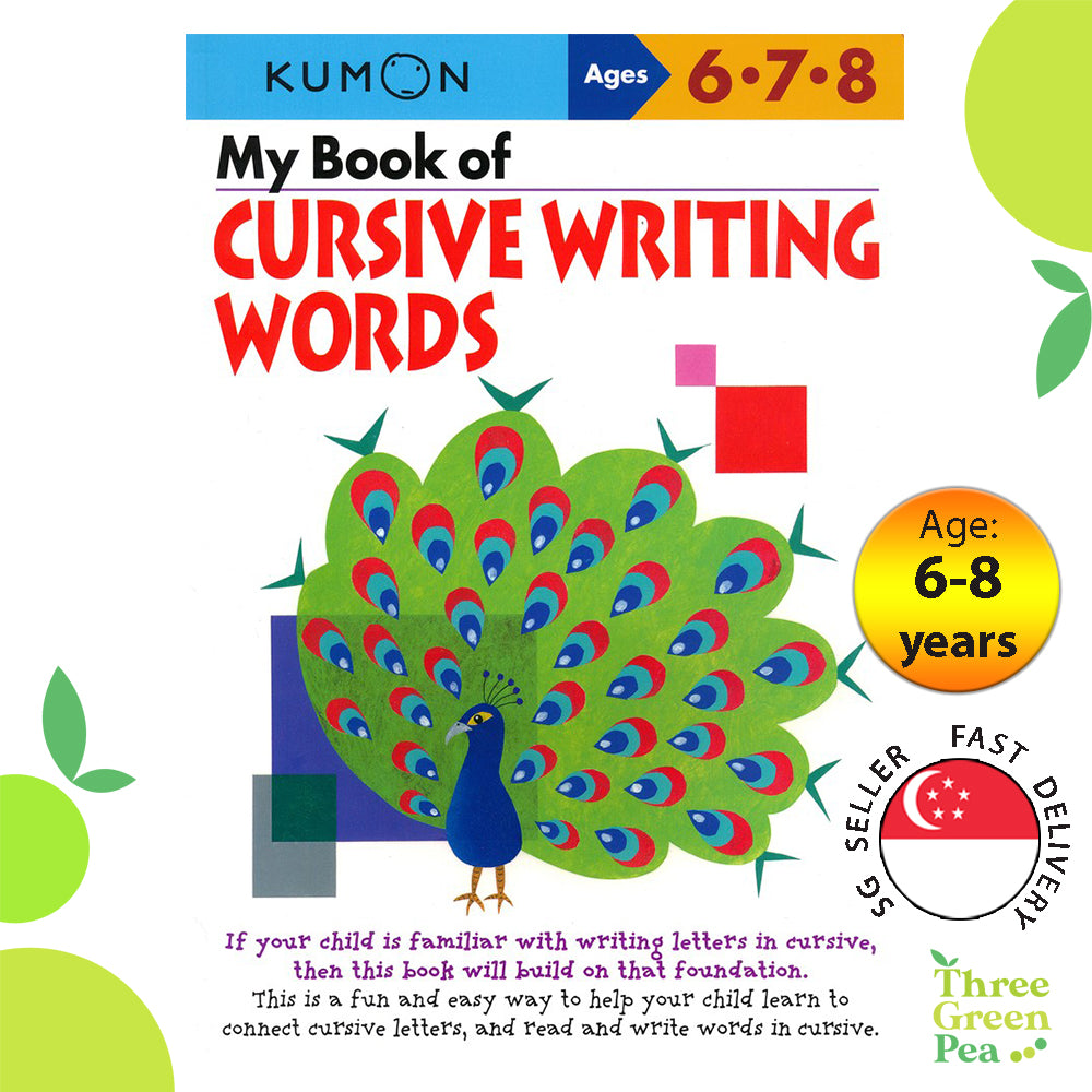 Kumon Workbook - My Book Of Cursive Writing Words