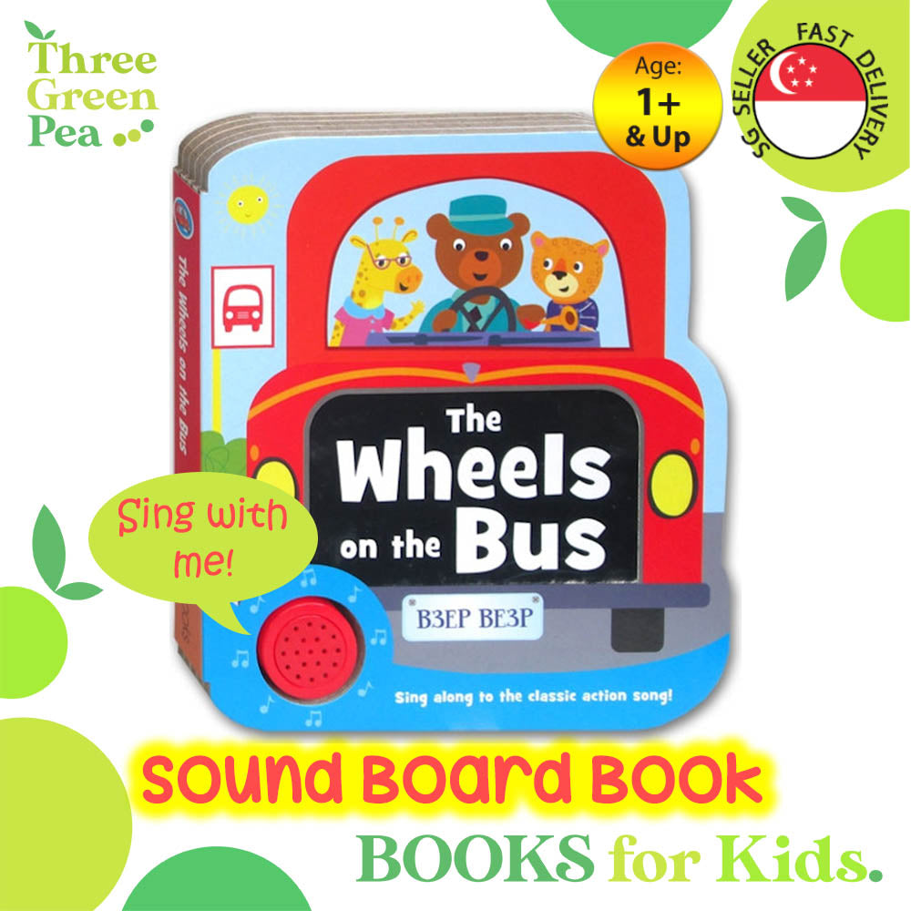 Shaped Sound Board Books for Toddlers : The Wheels on the Bus - Read-Along Storybooks - For Babies & Toddlers