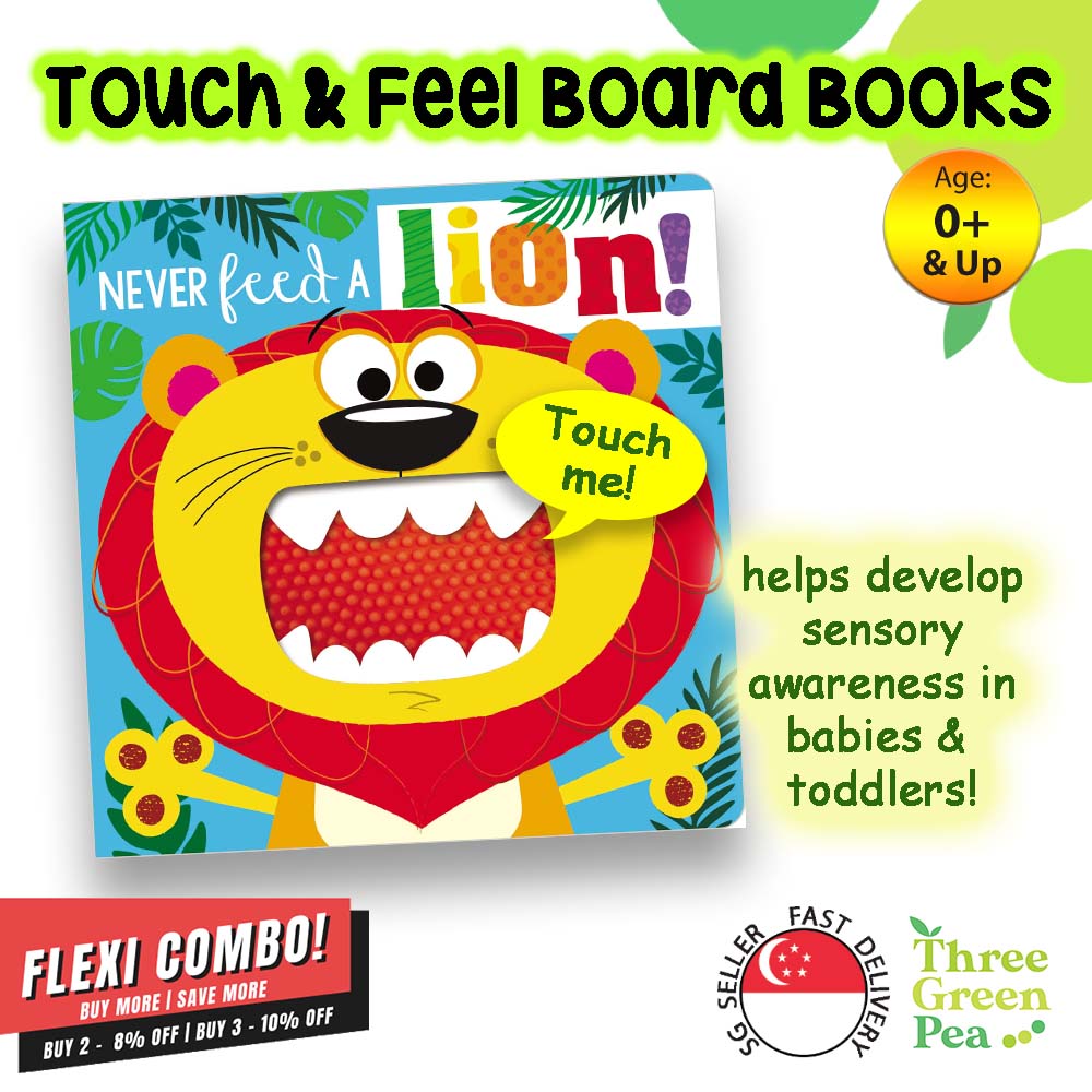Touch and Feel Board Books | Never Feed a Lion! | Children Books for babies and toddlers