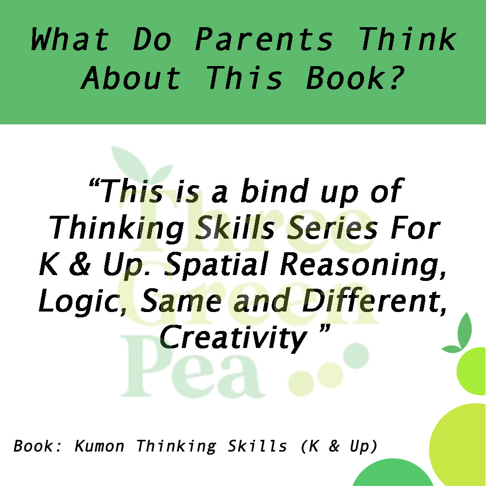 Kumon Workbooks Bind Up Thinking Skills Series - K and Up