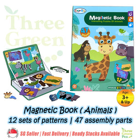 Magnetic Book Toy for Children Age 3 and above [Pretend Play] | Animal Magnet | Girl Costume | Boy Costume | Vehicles Magnet | Learn Alphabet | Learn Geometric | Traffic - Great Gift Ideas