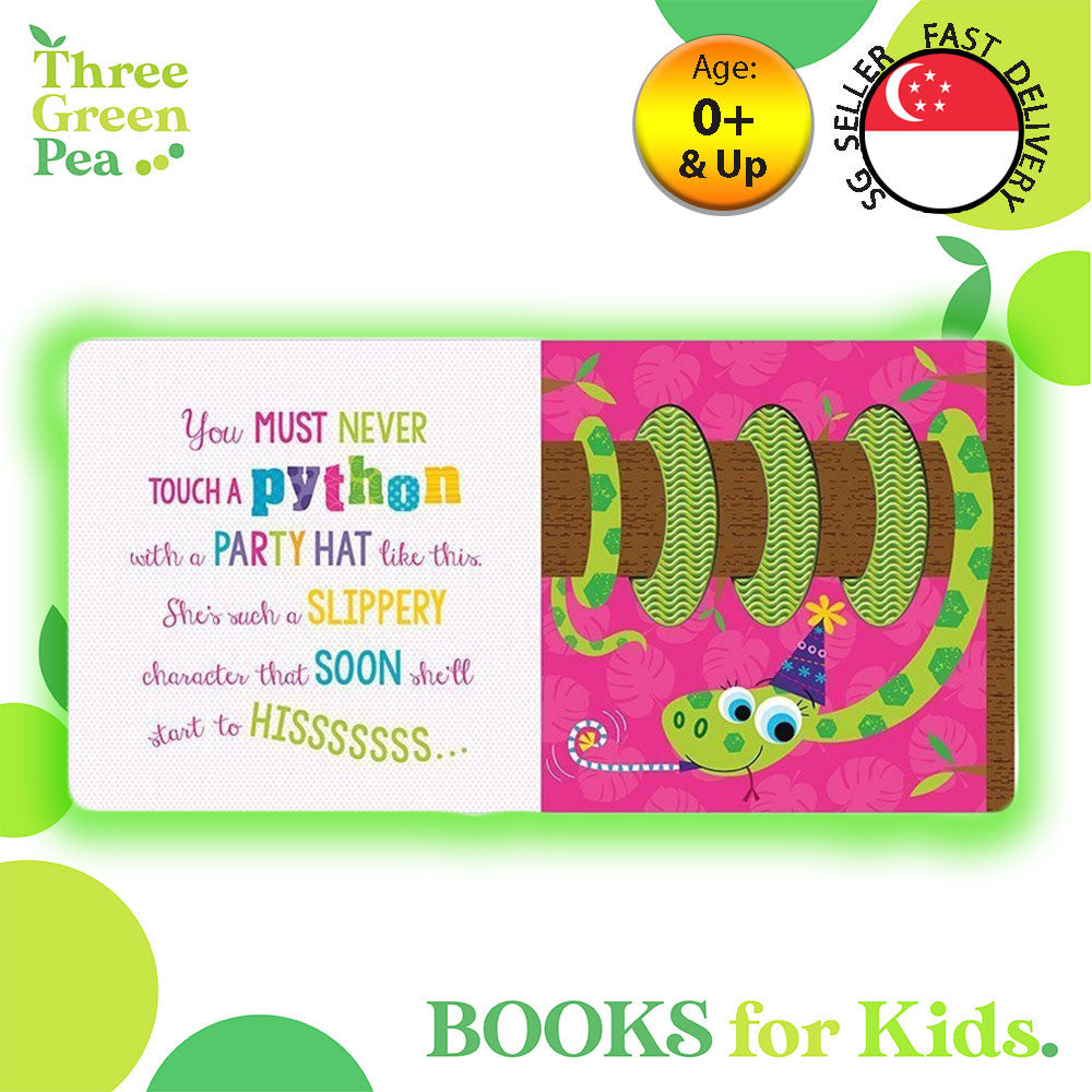 Touch and Feel Book Never Touch a Tiger Children Board Book for babies [B1-1]
