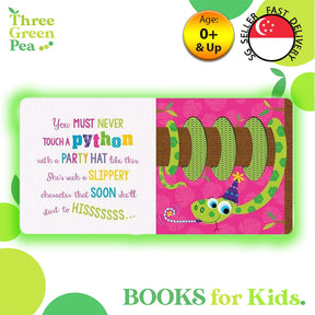 Touch and Feel Book Never Touch a Tiger Children Board Book for babies [B1-1]