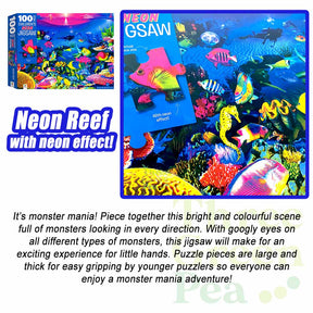 Jigsaw Puzzle for Children - 100 Pieces Puzzle with Unique Effects | Suitable for Ages 6 and above