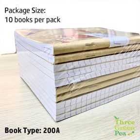 Exercise Books (Single Line or three lines) for Practice - School Stationery [Bundle of 10]