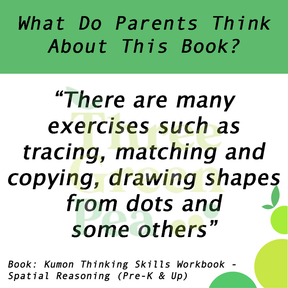 Kumon Thinking Skills Workbook - Spatial Reasoning (Pre-K and Up)