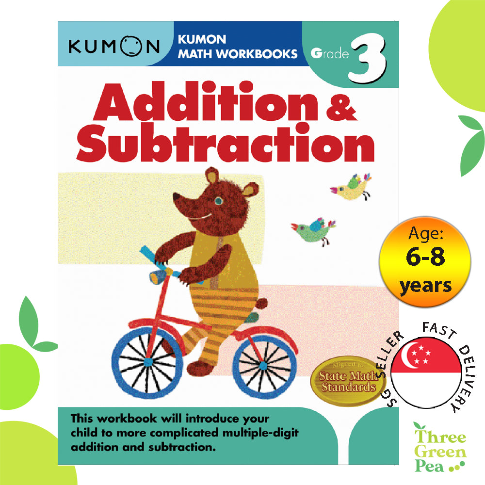 Kumon Math Workbooks Grade 3 - ADDITION and SUBTRACTION